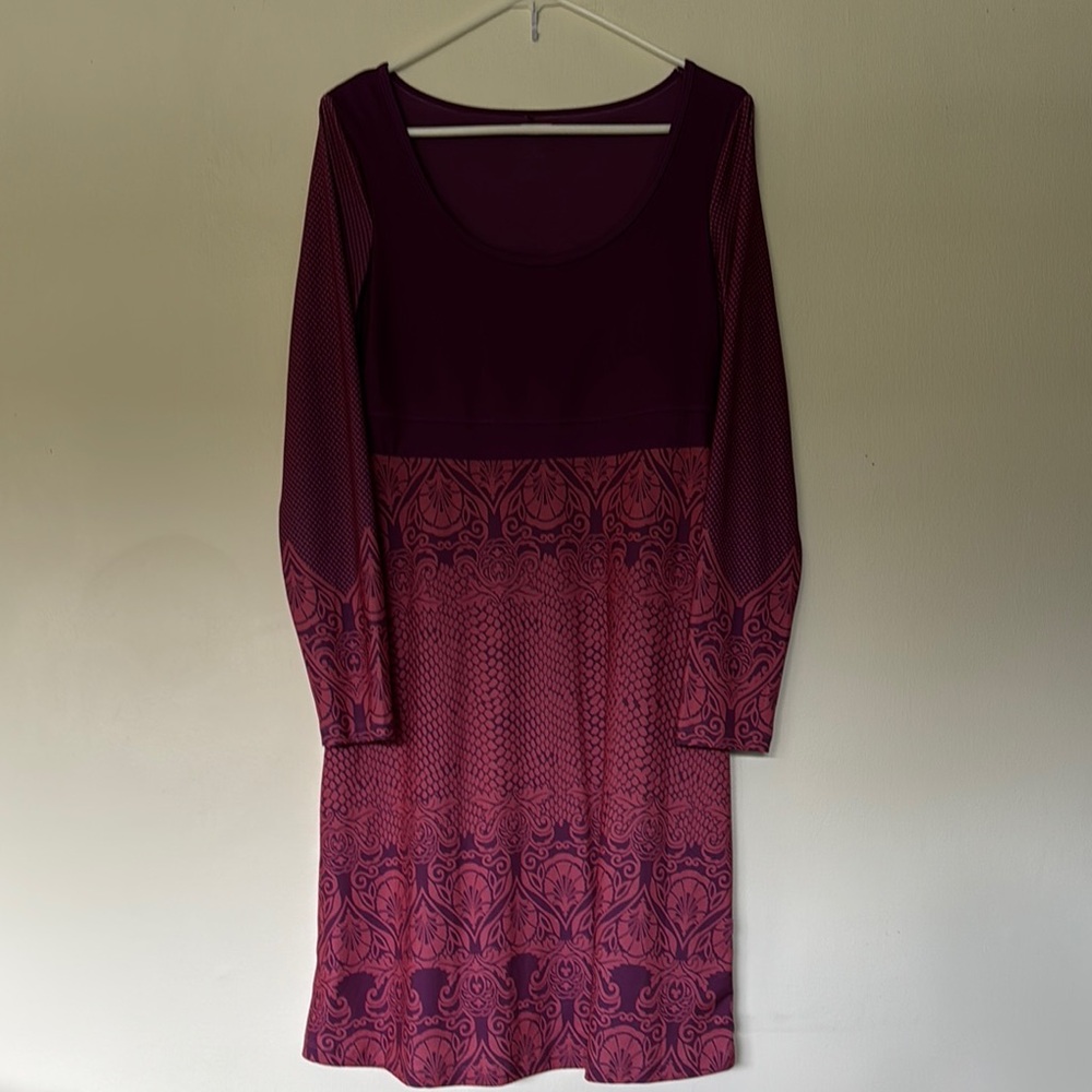 Prana Long Sleeve Jersey Dress